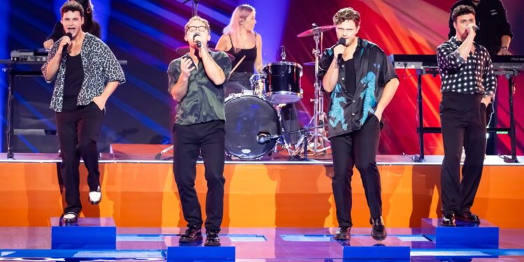 The 60Four perform on The Voice semi-final stage