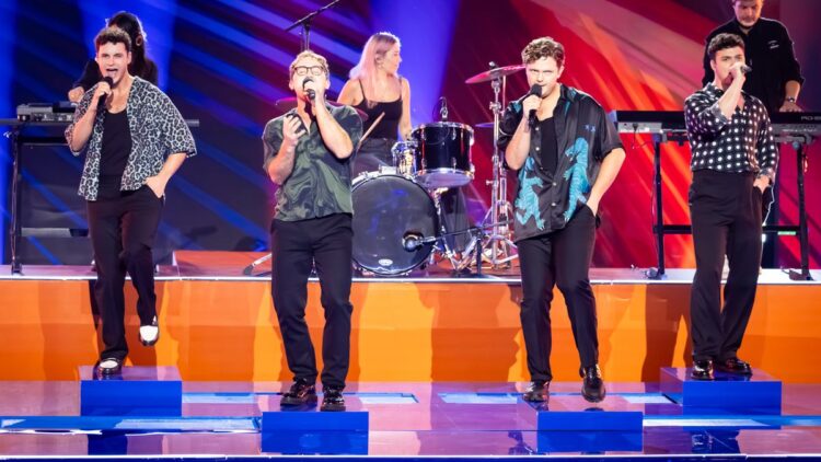 The 60Four perform on The Voice semi-final stage