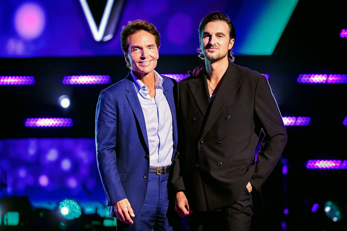 The Voice finalist Tommy Novak with coach Richard Marx