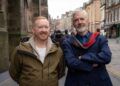 Shaun Micallef and Luke McGregor in Origin Odyssey on SBS.