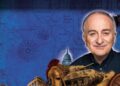 Sir Tony Robinson in artwork for Tony Robinson Rewrites History