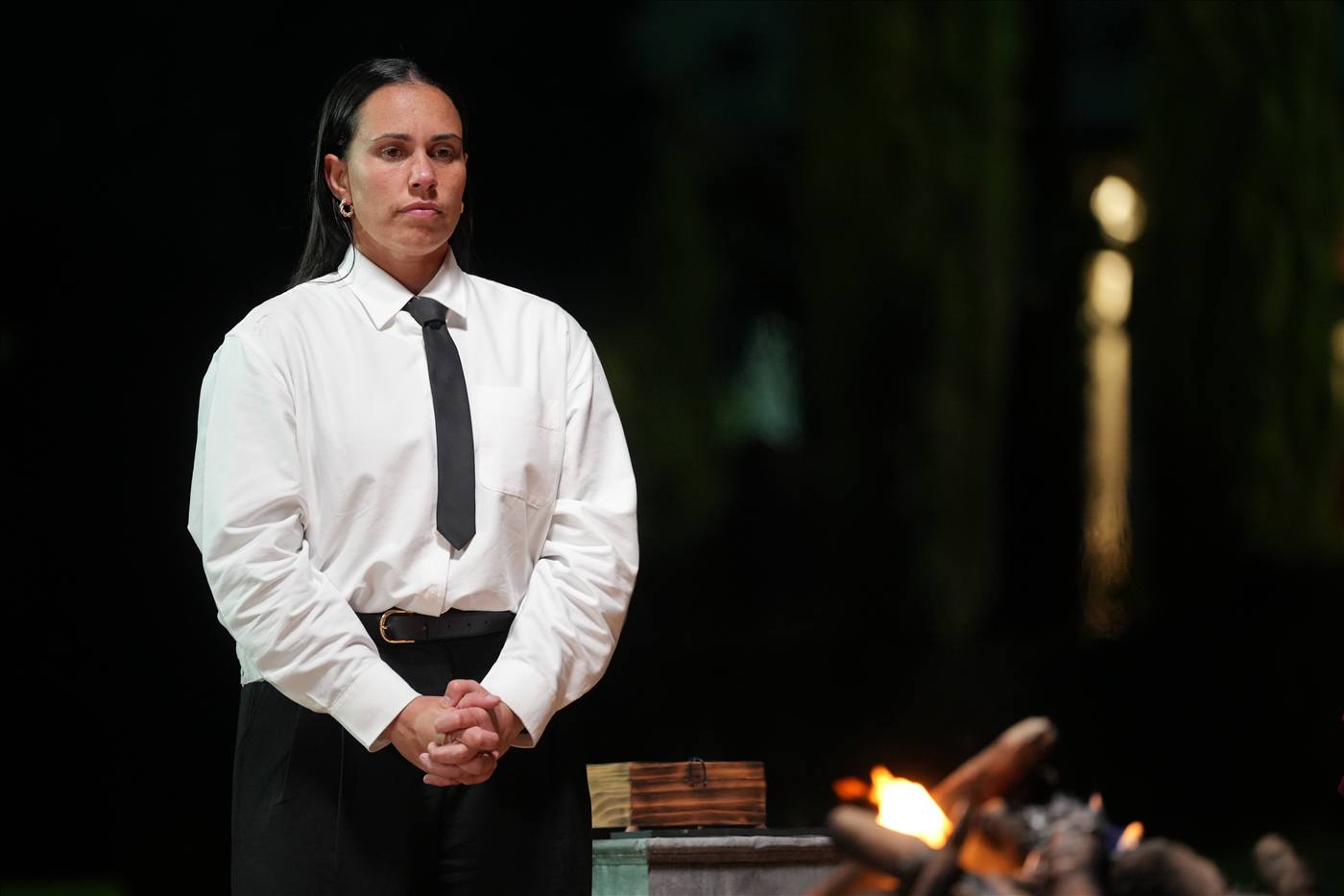 A Traitors Australia finalist at the final fire