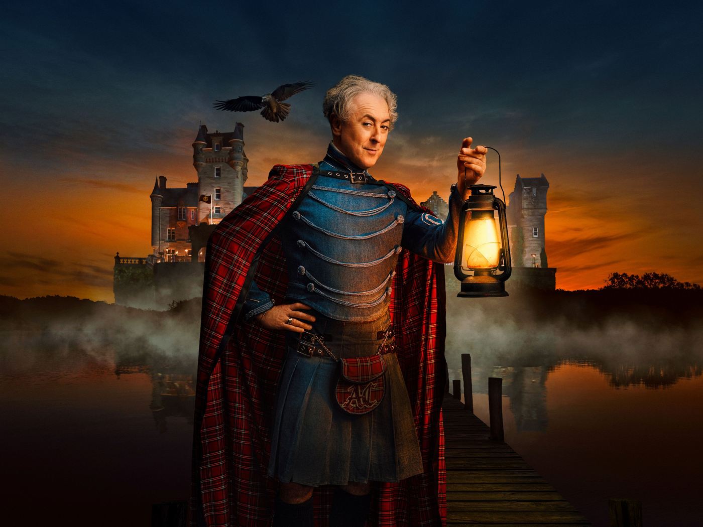 Alan Cumming in official Network 10 publicity artwork for The Traitors US.