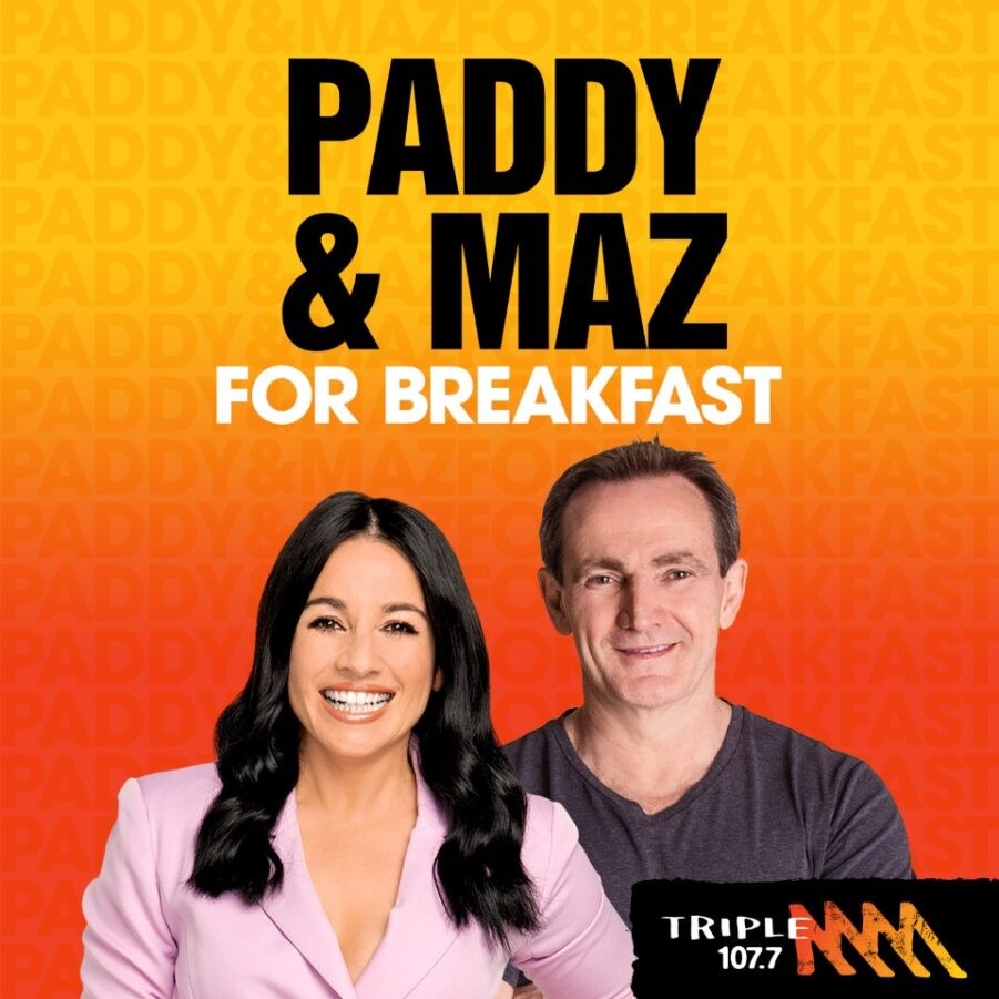 Paddy Gerard and Maz Compton from Triple M Central Coast breakfast