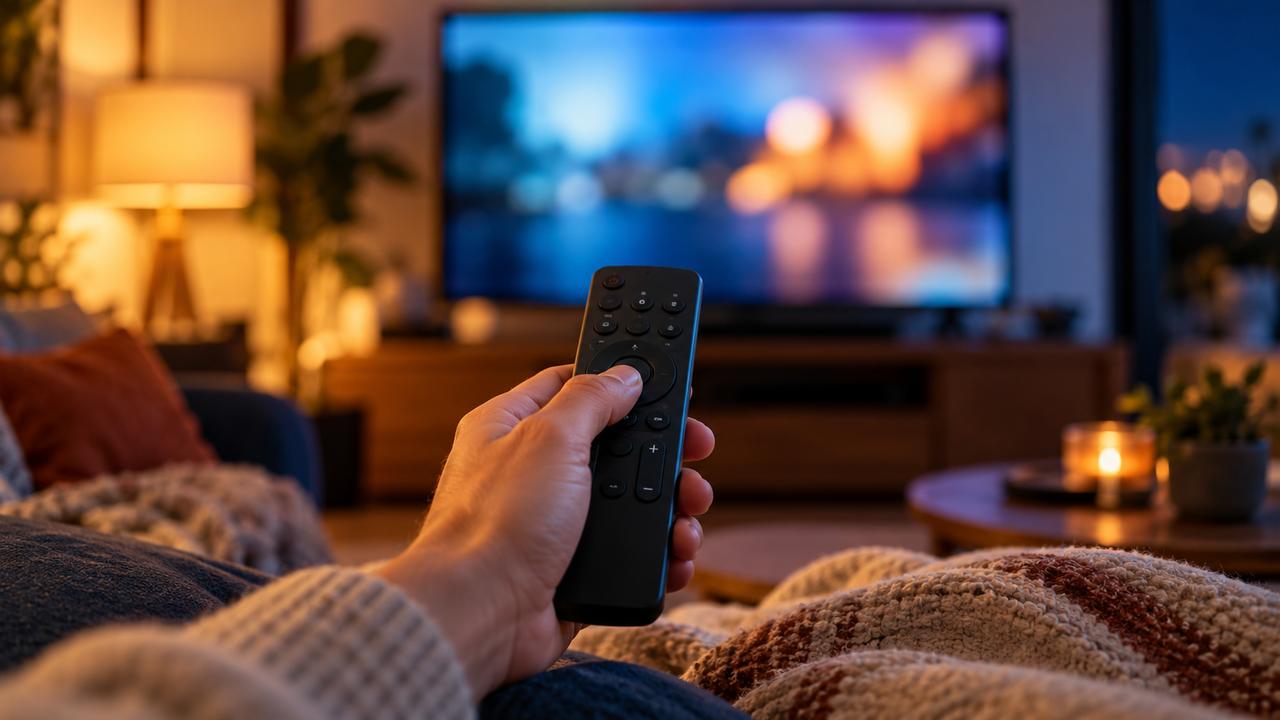 October 2026 streaming guides with a viewer choosing what to watch