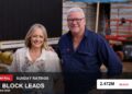 TV ratings image for Sunday 6 September 2026 featuring The Block hosts with Sunday ratings overlay.