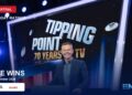 Nine wins Thursday with a 30.6% share, over Tipping Point: 70 Years of TV artwork featuring Todd Woodbridge.