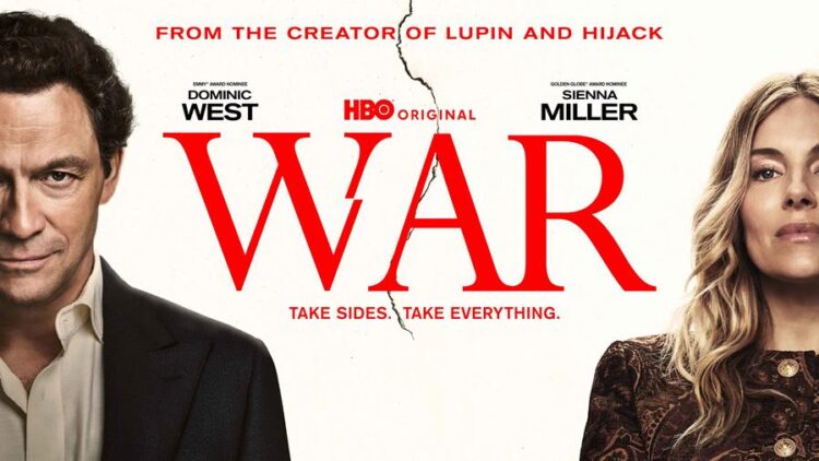 Dominic West and Sienna Miller in War on HBO Max