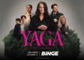 Carrie-Anne Moss and the cast of Yaga on Binge
