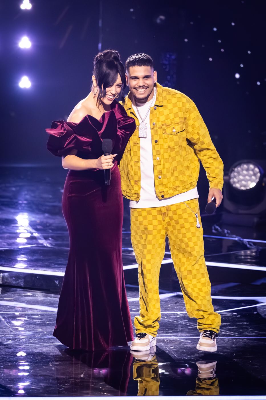 Yung Milla learns he has reached The Voice Australia 2026 Grand Finale.