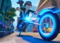 Zac Power rides a high-tech bike in the animated film