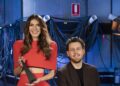 Melanie Bracewell and Tim McDonald in the official 2026 ARIA Awards host photograph