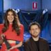 Melanie Bracewell and Tim McDonald in the official 2026 ARIA Awards host photograph