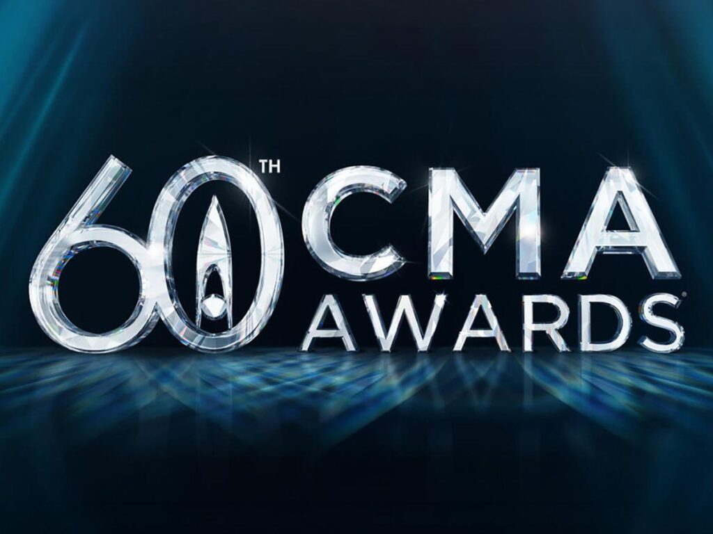 Logo artwork for the 60th CMA Awards, streaming live on Stan
