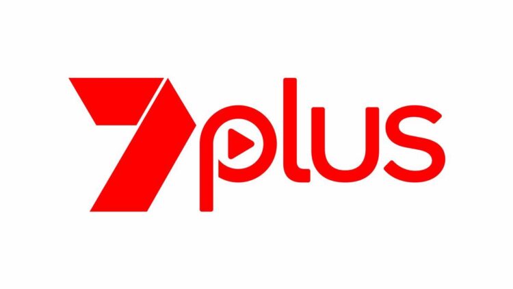 Official red 7plus logo on white background
