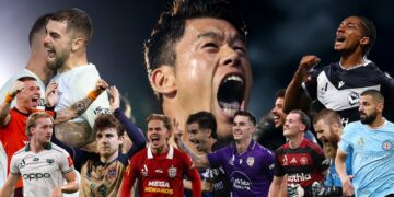 A-Leagues players from across the competition in 2026/27 season artwork