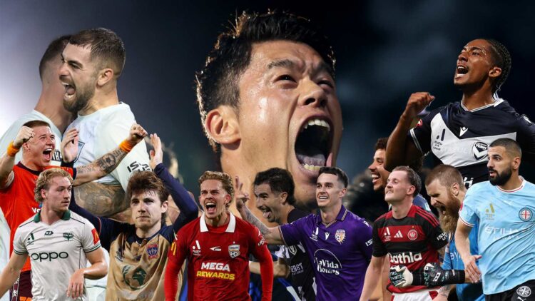 A-Leagues players from across the competition in 2026/27 season artwork