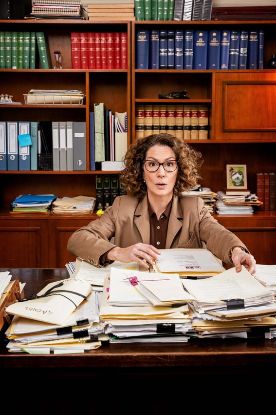 Kitty Flanagan as Helen Tudor-Fisk in Fisk