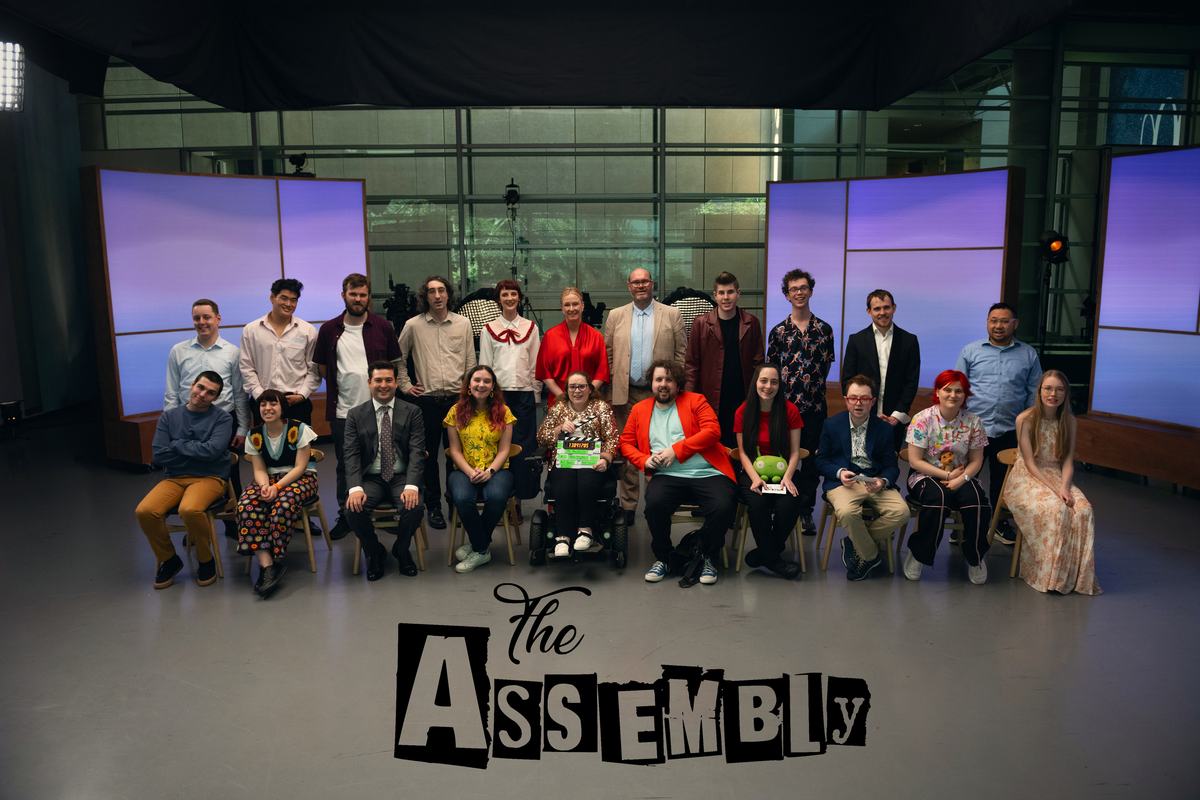 Participants and hosts pictured for The Assembly