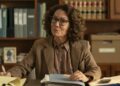 Kitty Flanagan as Helen Tudor-Fisk in the ABC comedy Fisk