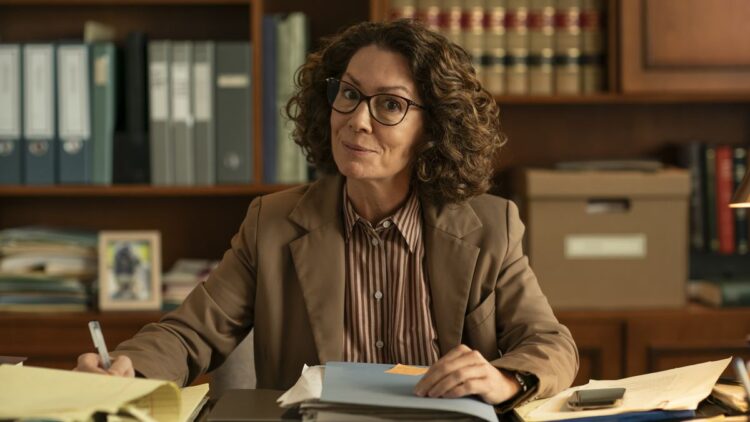 Kitty Flanagan as Helen Tudor-Fisk in the ABC comedy Fisk