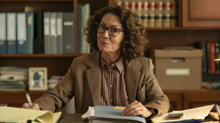 Kitty Flanagan as Helen Tudor-Fisk in the ABC comedy Fisk