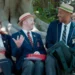 The cast in school uniforms and boaters in Class Clowns on ABC