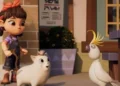 Flower, Flour and Cockatoo in the animated series