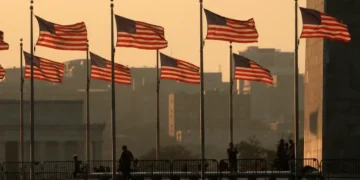 US flags for Four Corners Endgame