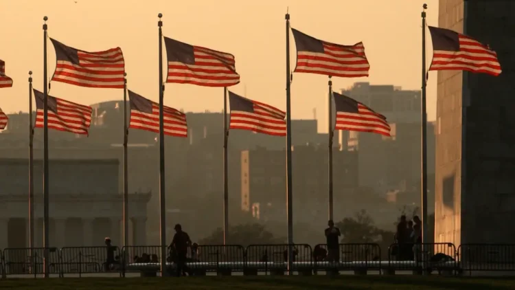 US flags for Four Corners Endgame