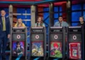 Tom Gleeson with four Hard Quiz Kids contestants