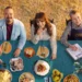 The Recipe of the Year hosts and judges at a table of dishes on ABC