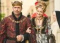 Characters in crowns and a nun's habit in The Forsytes on ABC
