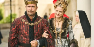 Characters in crowns and a nun's habit in The Forsytes on ABC