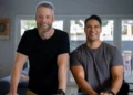 Two men stand in a living room in The State of Man on ABC