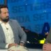 Aaron Woods and James Graham on the desk of The Agenda Setters Rugby League on Channel 7