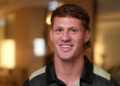 Kalyn Ponga in a New Zealand Kiwis shirt on The Agenda Setters Rugby League on Channel 7