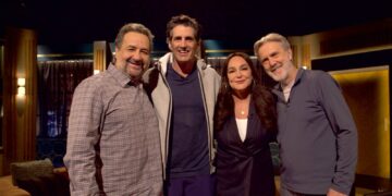 Mick Molloy, Andy Lee, Kate Langbroek and Glenn Robbins together for Celebrity Intervention
