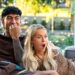 Manaaki and Lexie react on the couch in MTV Aussie Shore season 3 on Paramount+