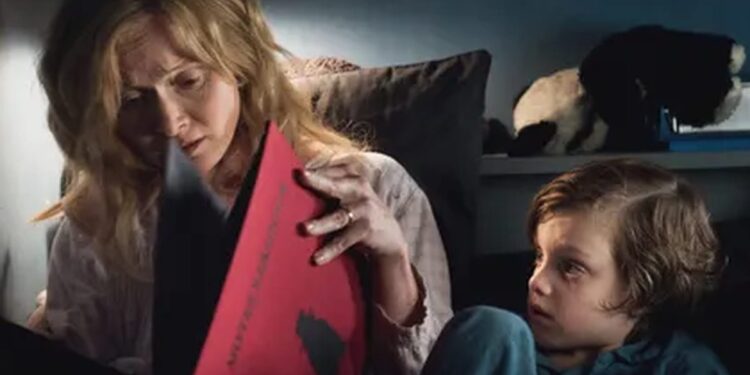 Essie Davis and Noah Wiseman in Australian horror film The Babadook