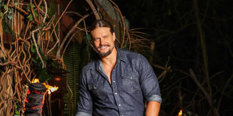 Host David Genat on set for Australian Survivor: Rivals on 10