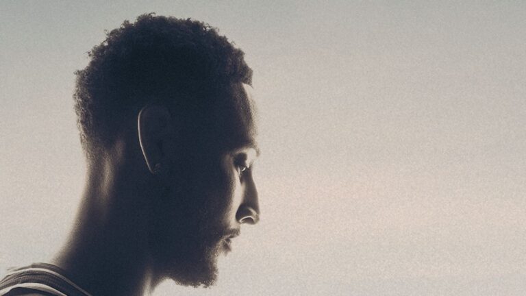Ben Simmons in profile in official artwork for ESPN documentary Being Ben