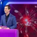 Jimmy Carr at the Big Fat Quiz lectern