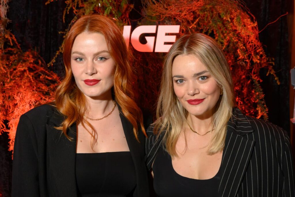 Maddy MacRae and Madison Rogers arrive at BINGE’s event at the Theatre Royale