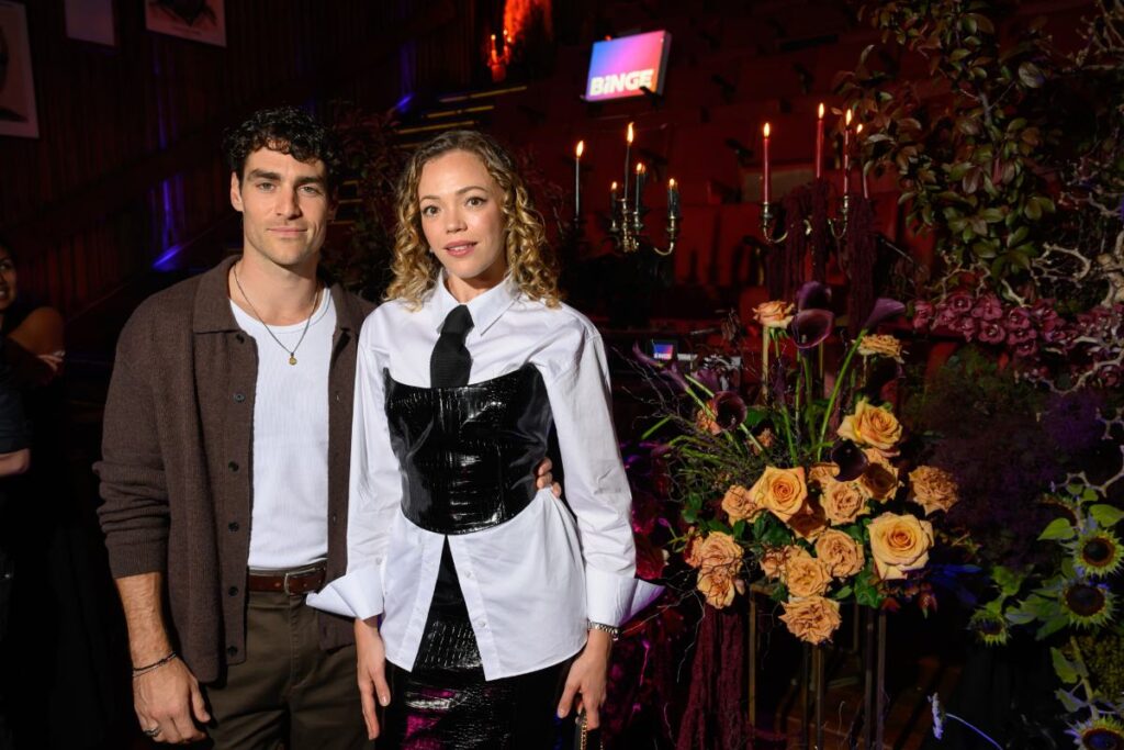 Ryan Bown and Natalie Spence arrive at BINGE’s event at the Theatre Royale