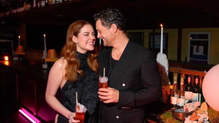 Georgie Tunny and Rob Mills at the BINGE premiere screening of YAGA at Restaurant Hubert’s Theatre Royale