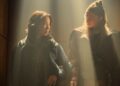 Michelle Yeoh as Olwen and Hunter Schafer as Cora in Blade Runner 2099