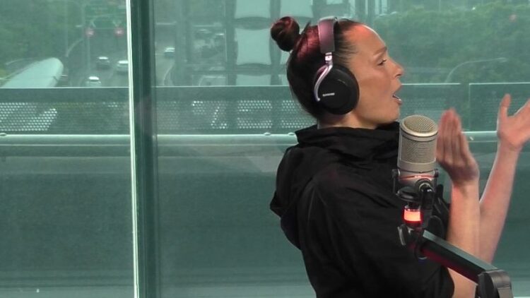 Ricki-Lee in the Nova 96.9 studio discussing the Bondi Rescue council vote