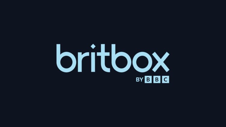 Official BritBox by BBC logo on a dark blue background