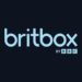 Official BritBox by BBC logo on a dark blue background